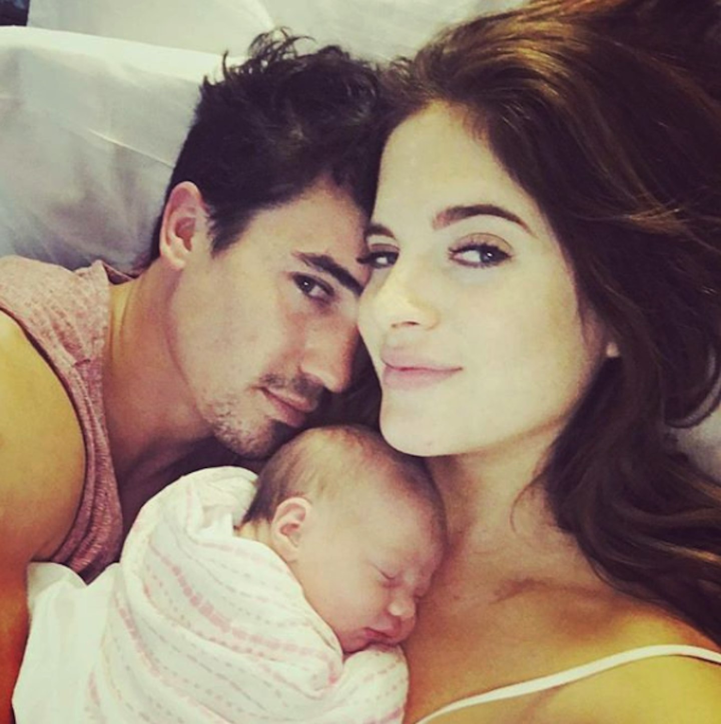 Binky Felstead Josh Patterson and baby India