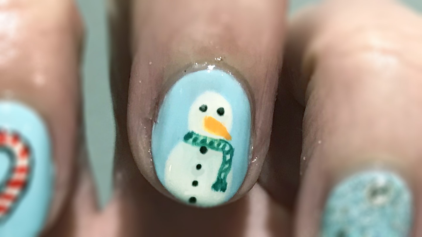 Closer's Christmas nails