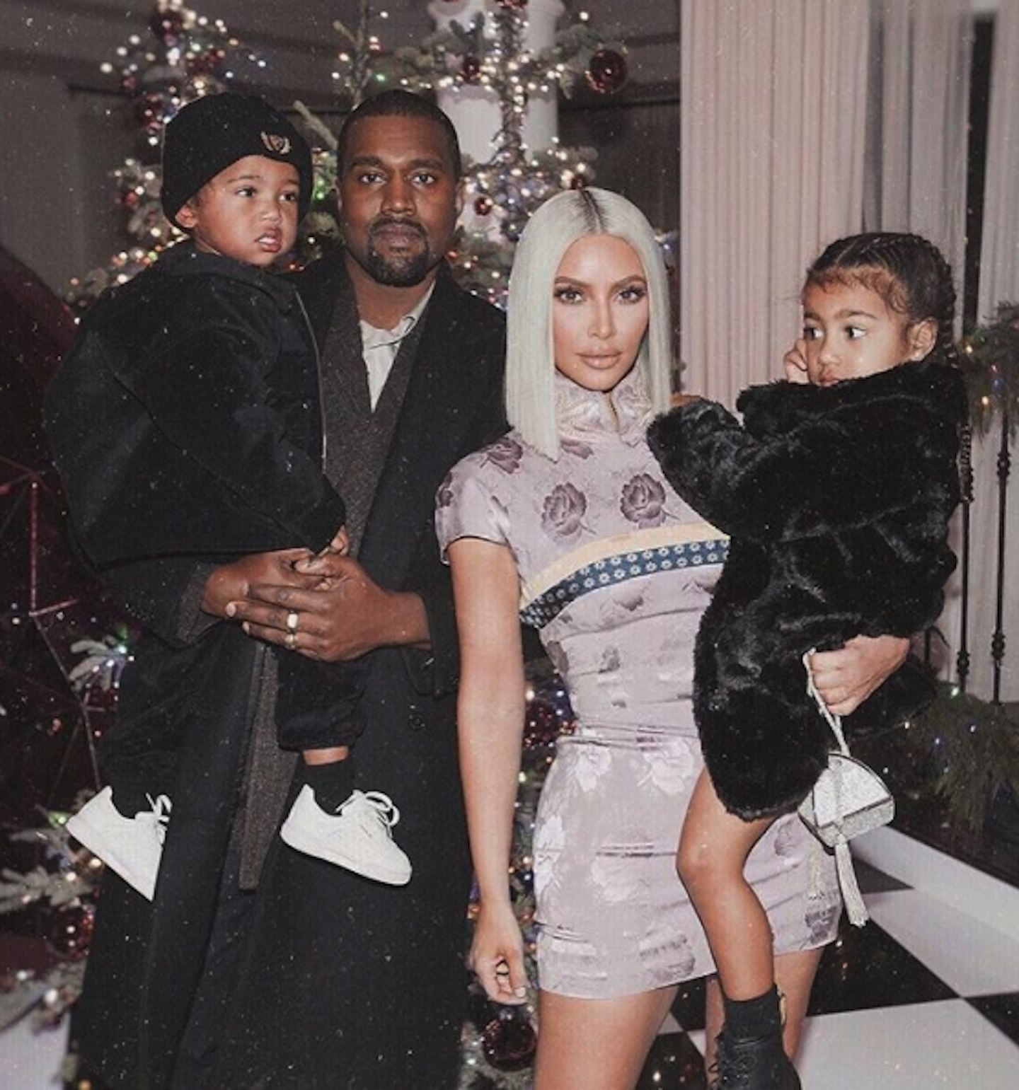 Kim Kardashian Saint West North West Kanye West