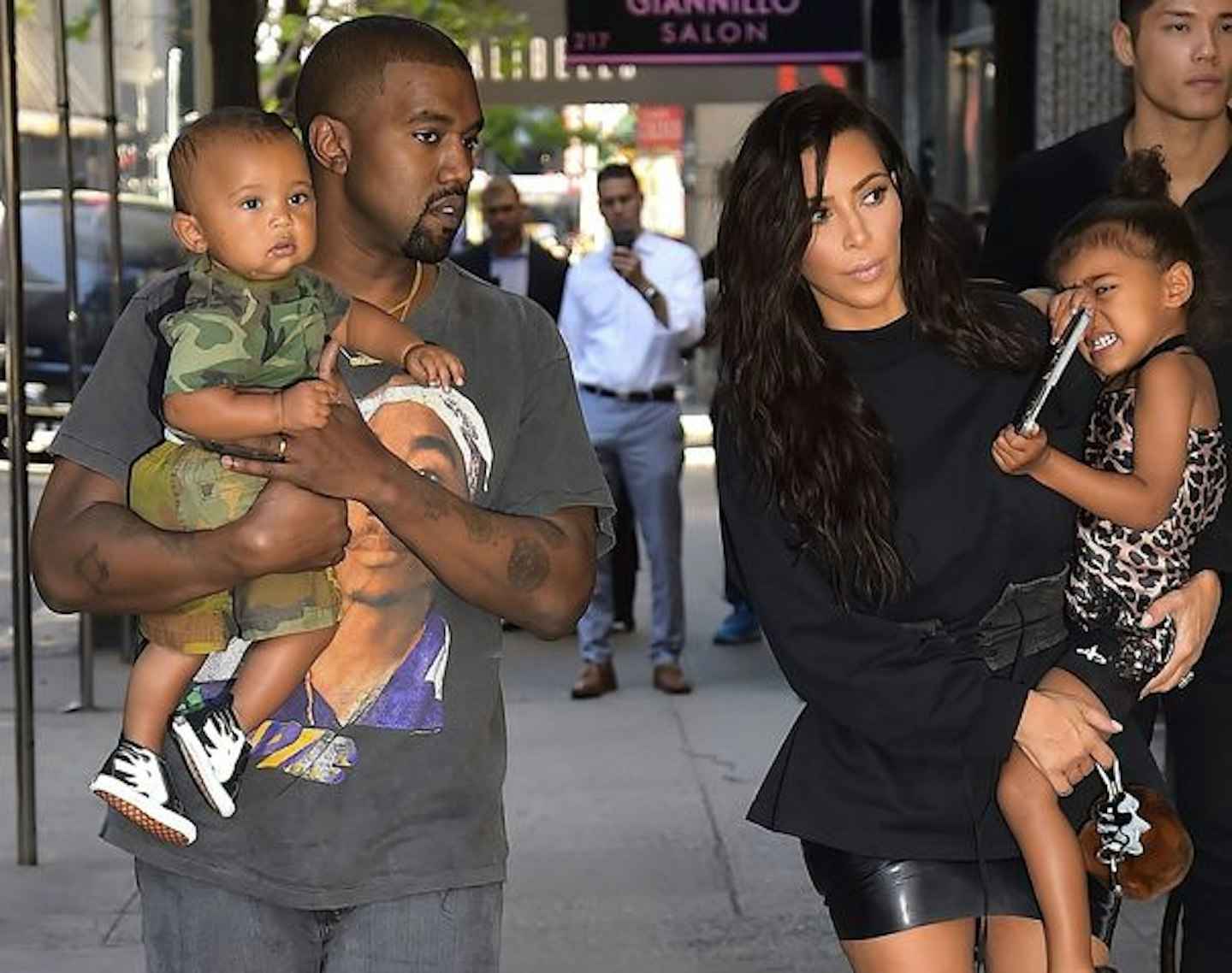 Kim Kardashian Saint West North West Kanye West
