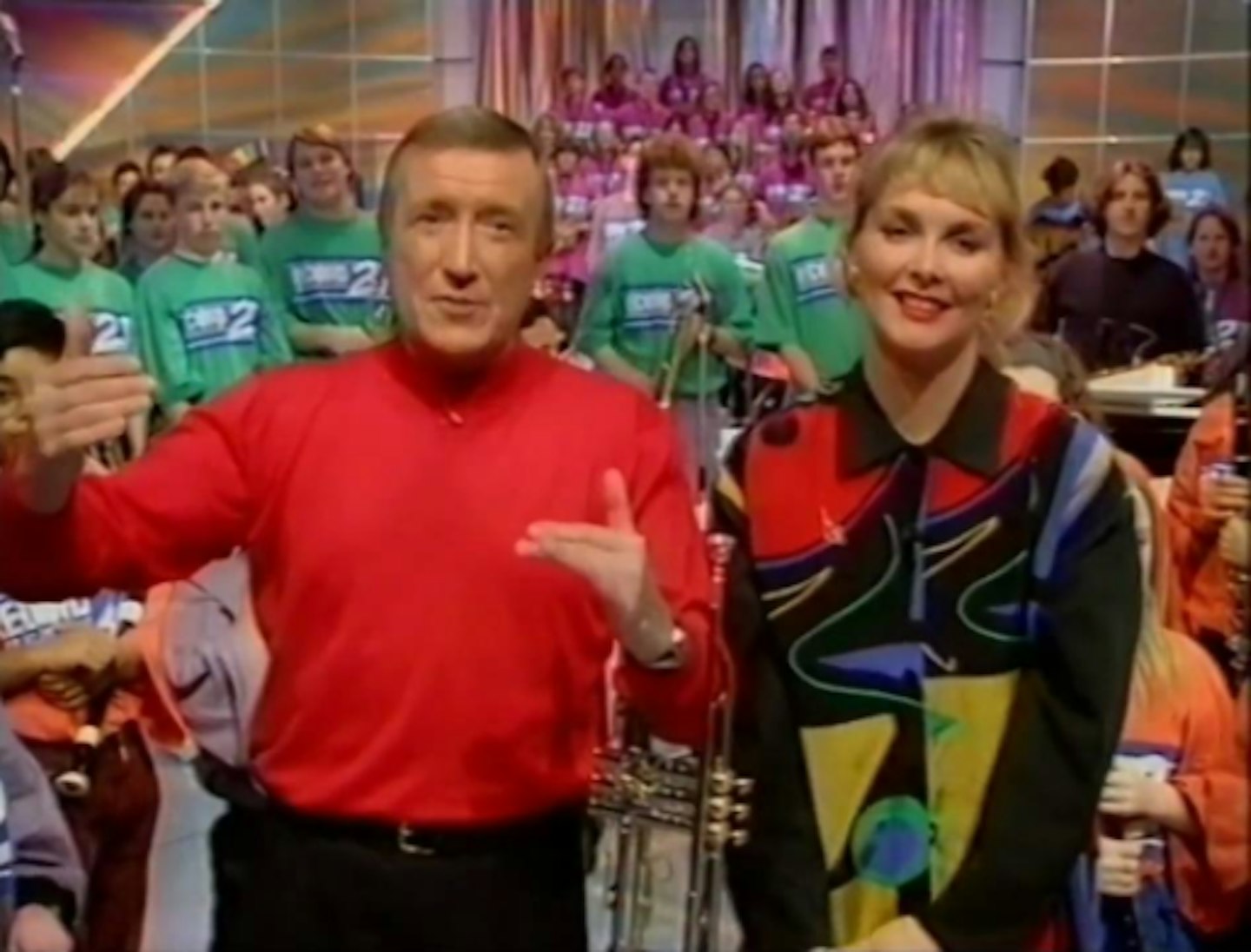 Cheryl and Roy on the Record Breakers