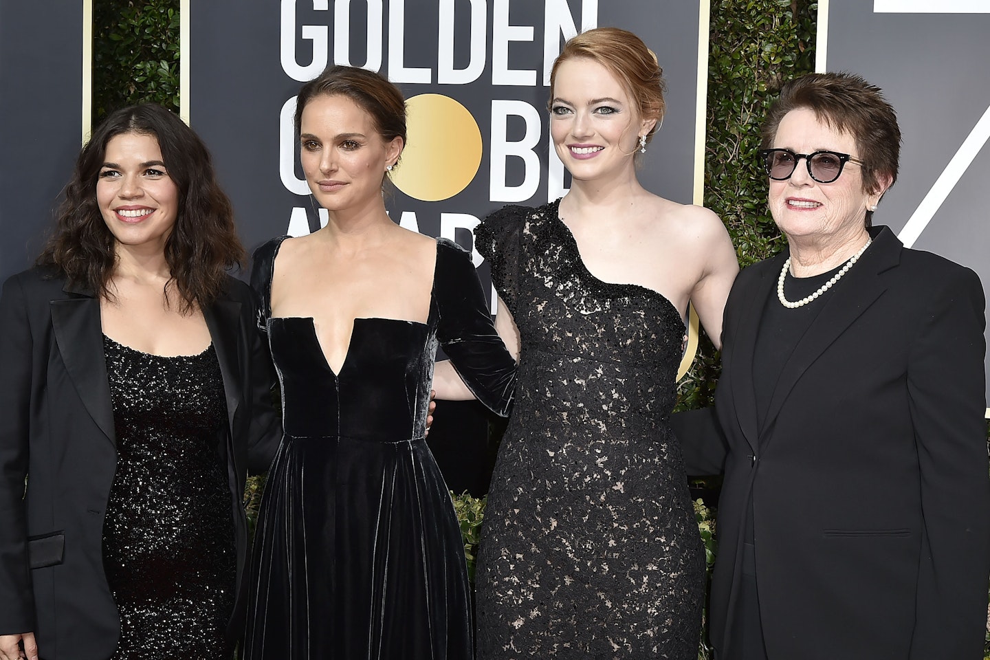 America Ferrera, Natalie Portman, Emma Stone and Billie Jean King