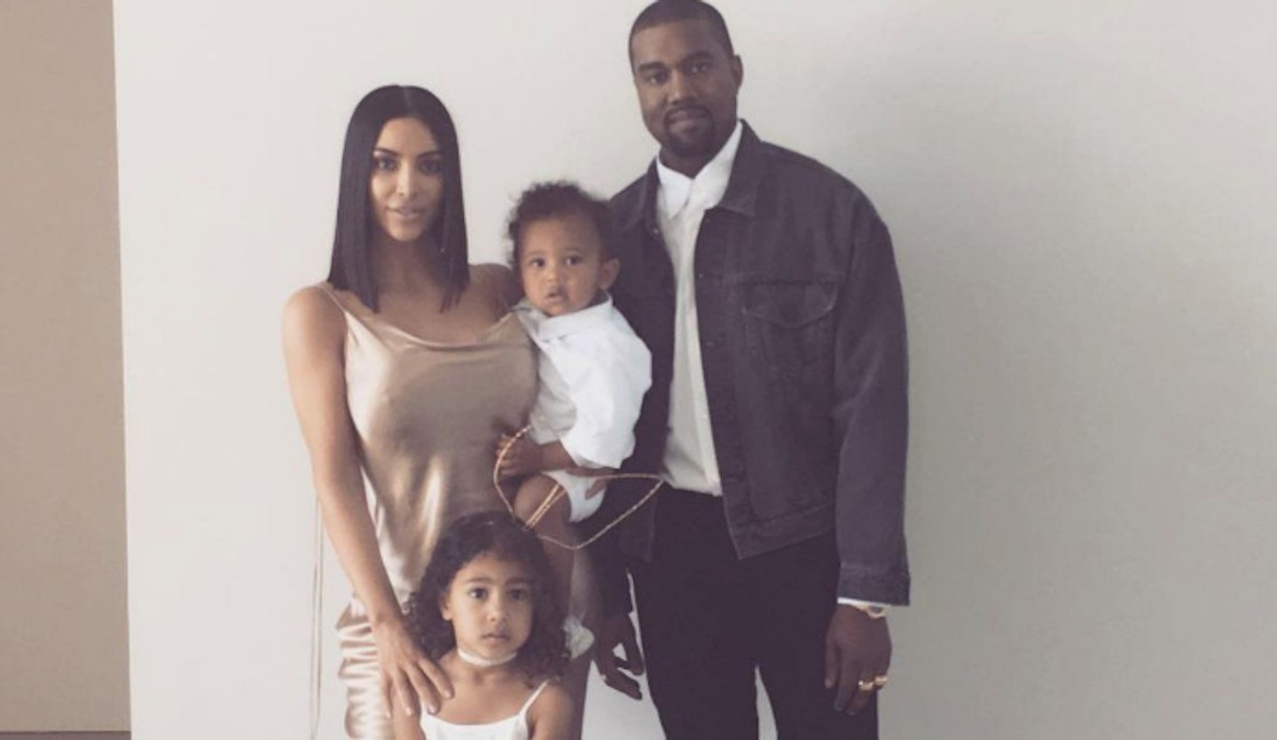 Kim Kardashian Kanye West Saint West North West