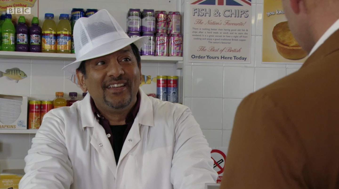 EastEnders Masood Fish and Chips