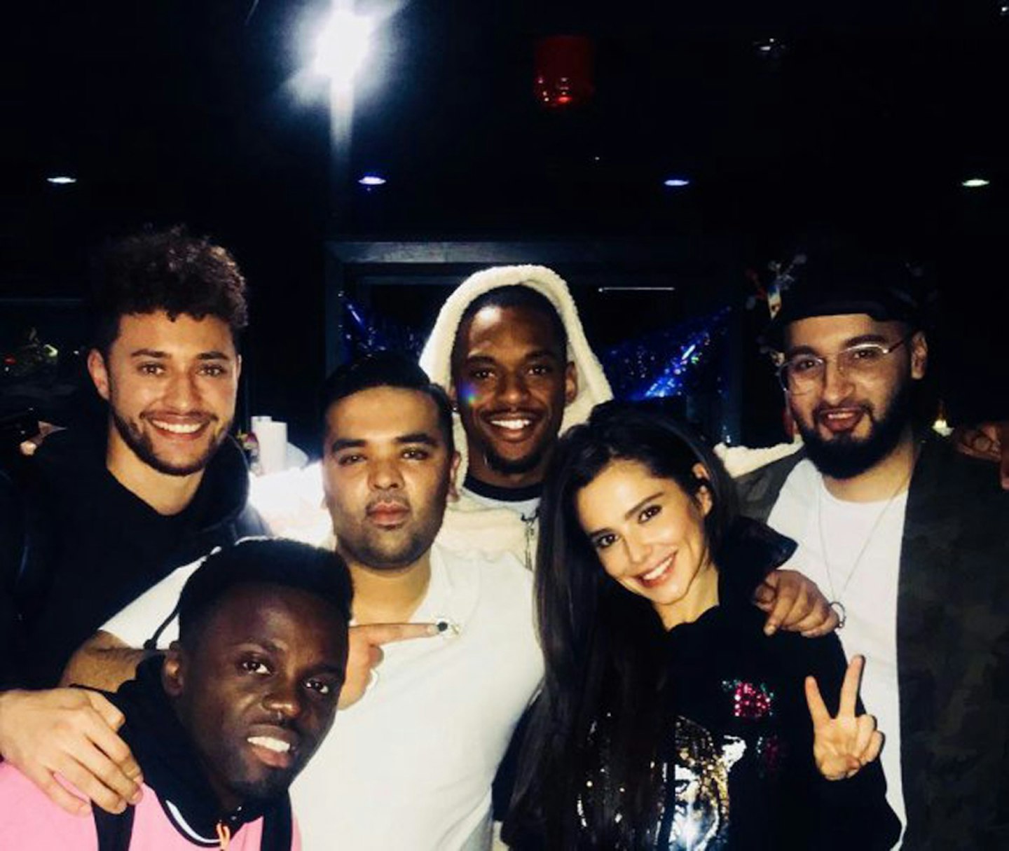 Cheryl, Naughty Boy and Rak-Su at The X Factor