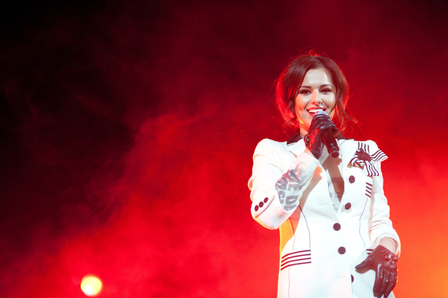 Cheryl on stage in Liverpool 