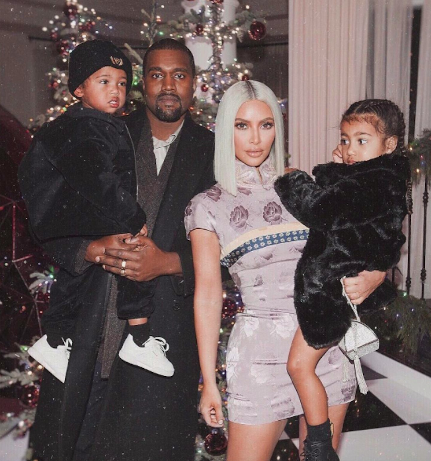 Kim Kardashian Kayne West North West Saint West