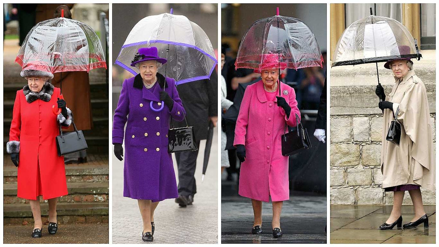Queen with matching umbrella