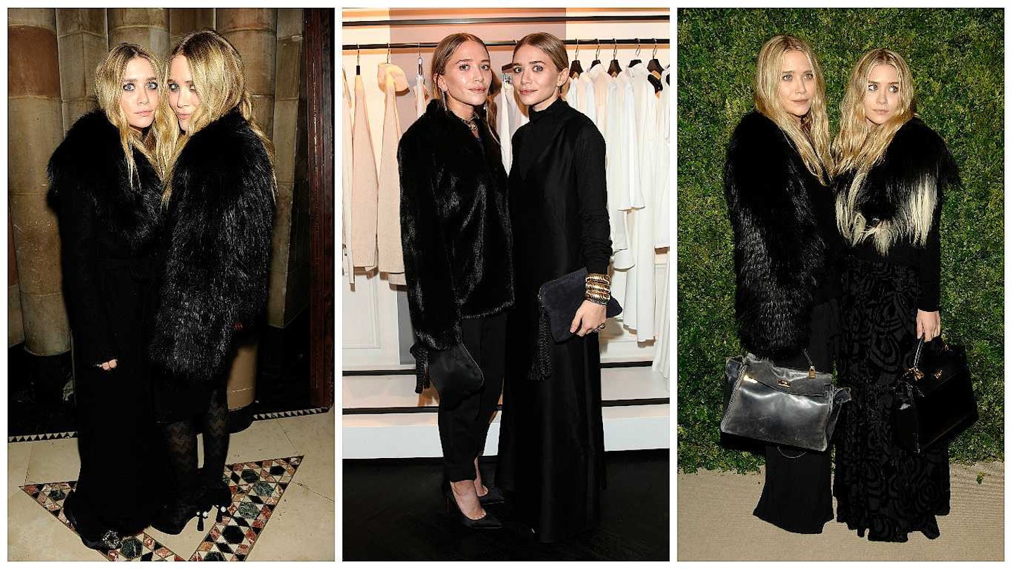 Olsen twins in black