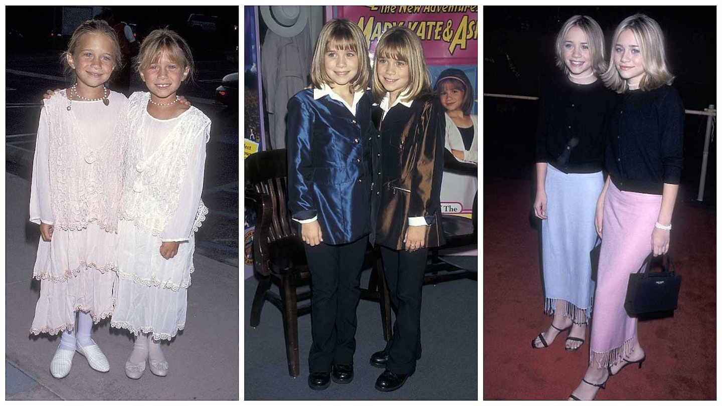Young Mary Kate and Ashley Olsen