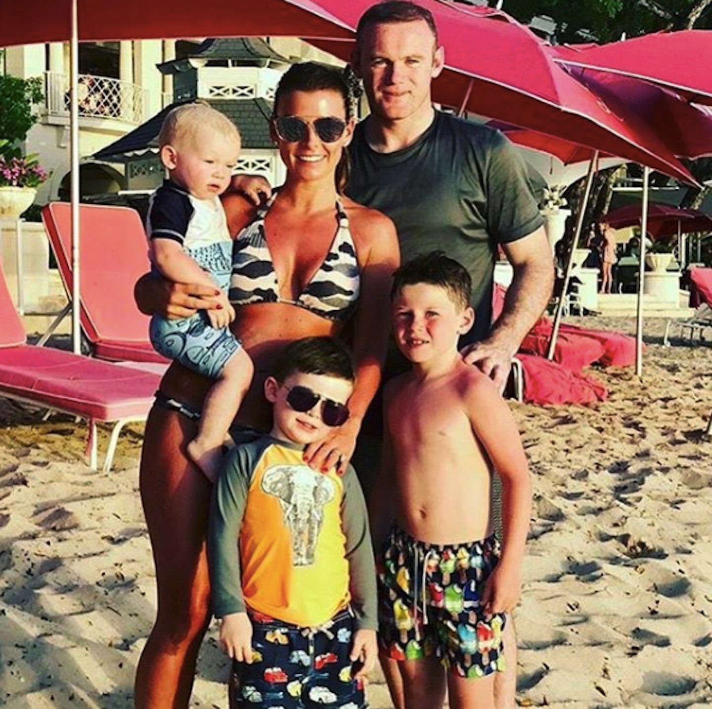 Coleen Rooney Wayne Rooney and kids