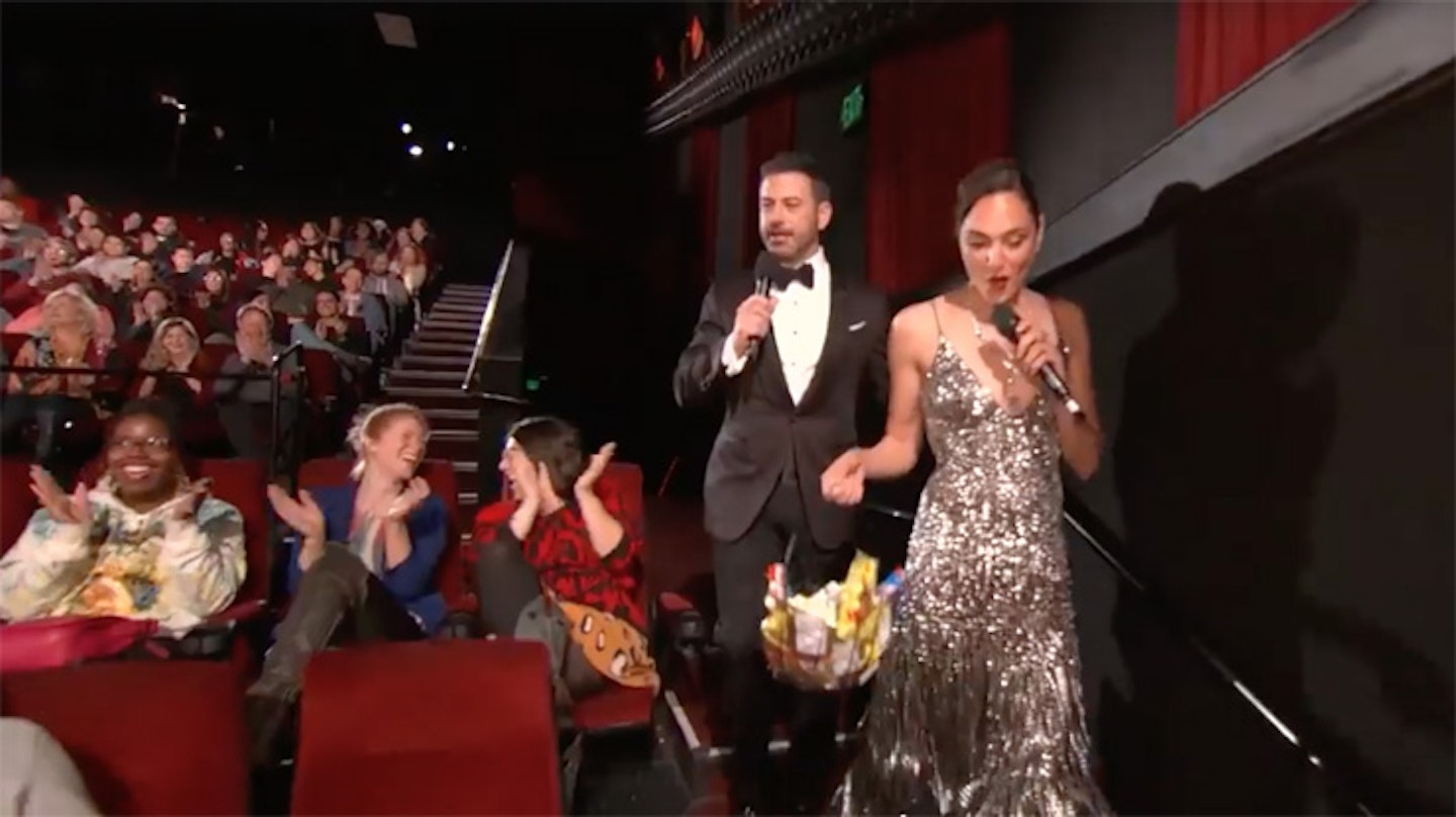 Jimmy Kimmel and Gal Gadot