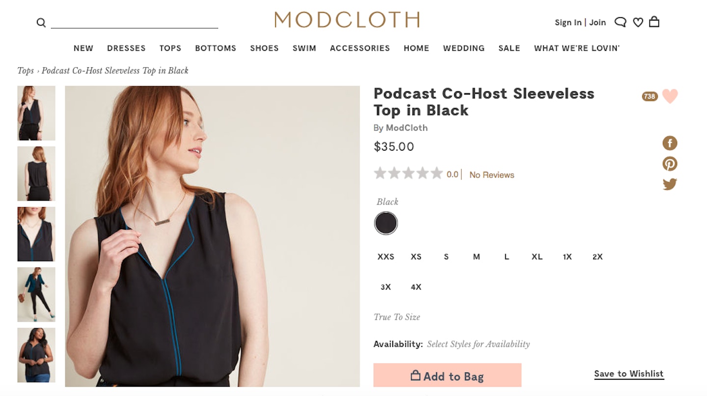 ModCloth Has A Podcast Co-Host Sleeveless Shirt