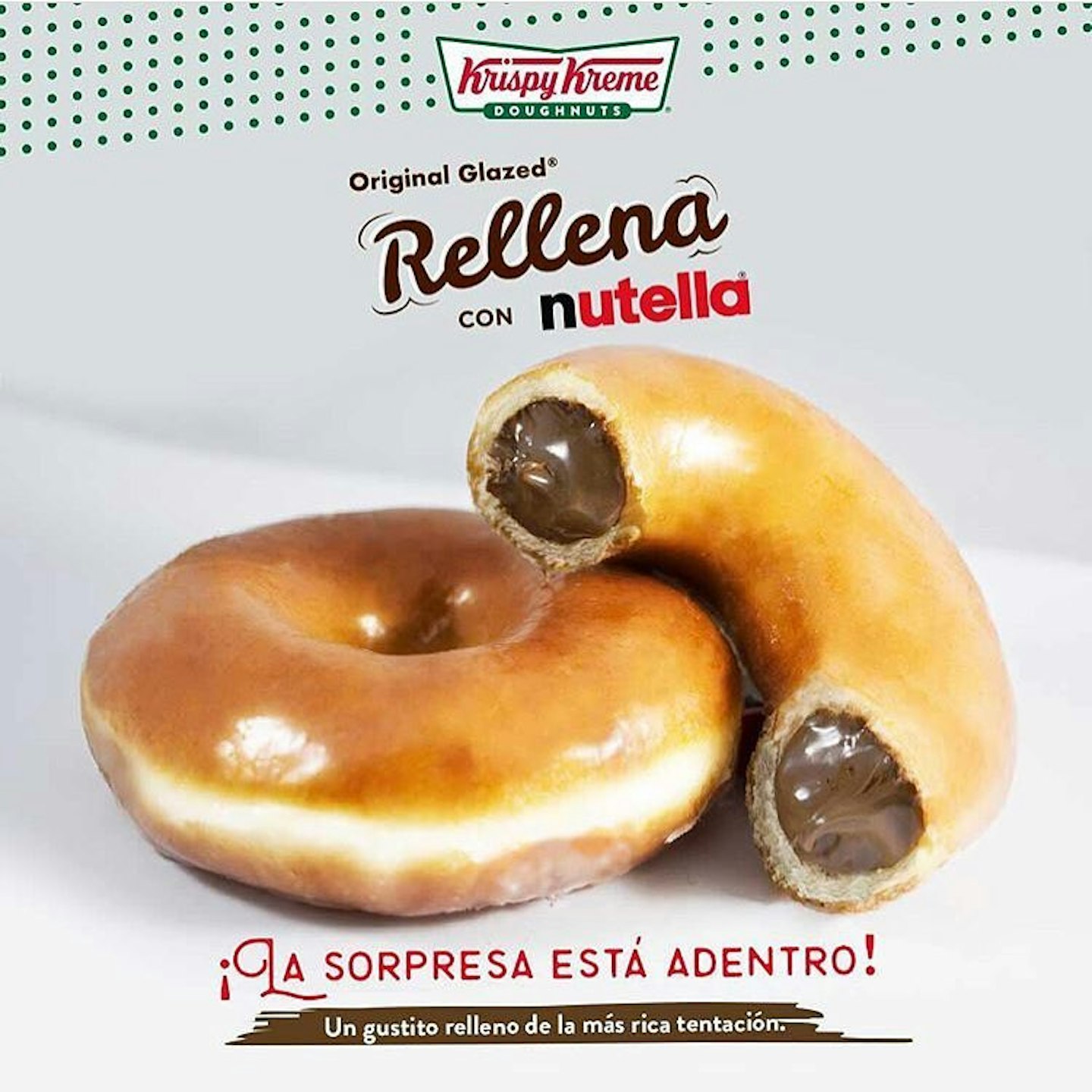 Nutella-stuffed Krispy Kreme doughnuts