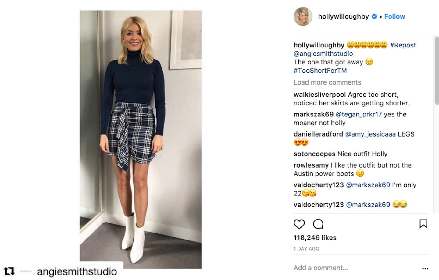 holly willougby this morning skirt too short