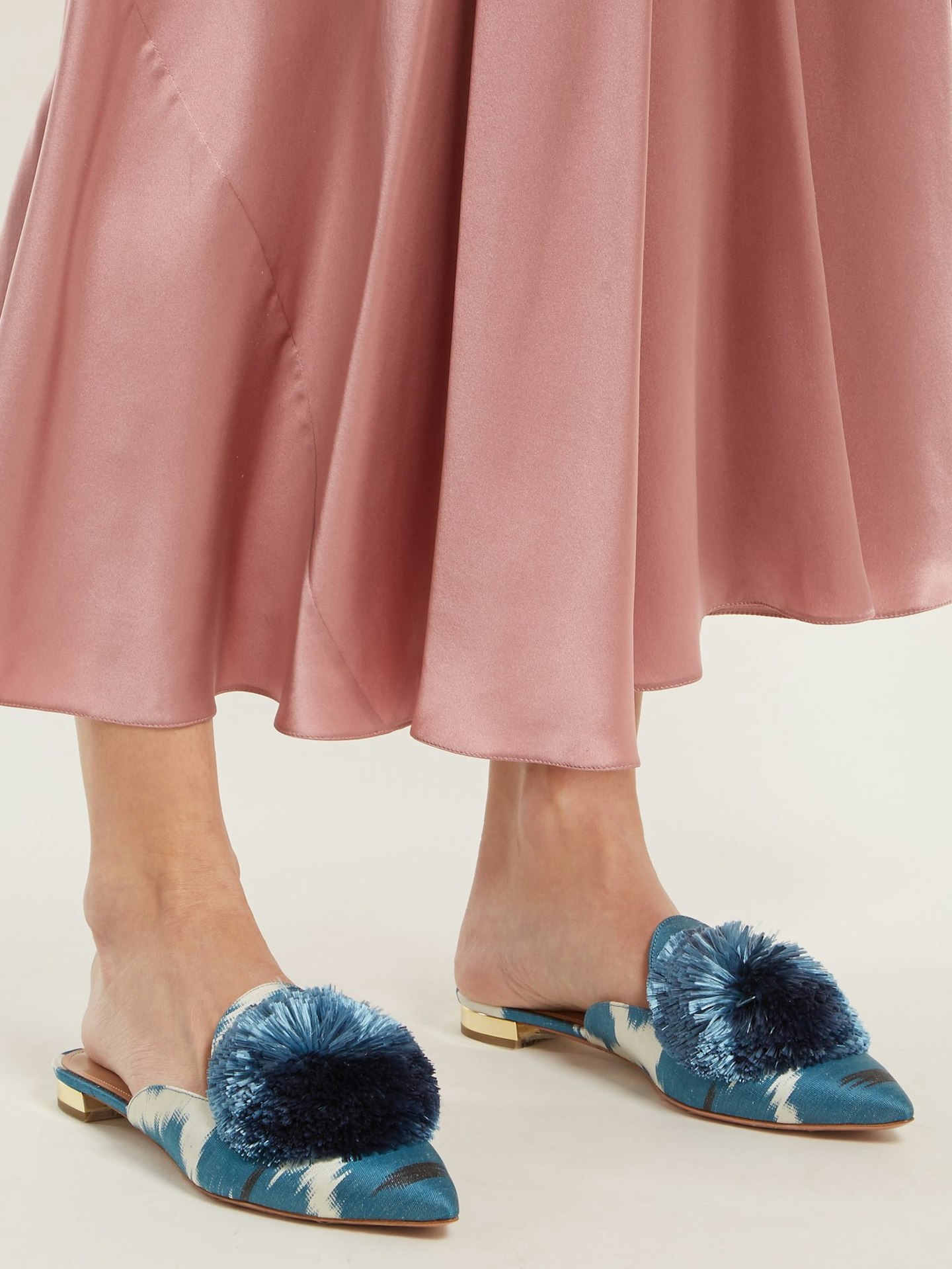 Aquazzura at Matches Powder Puff Backless Flats