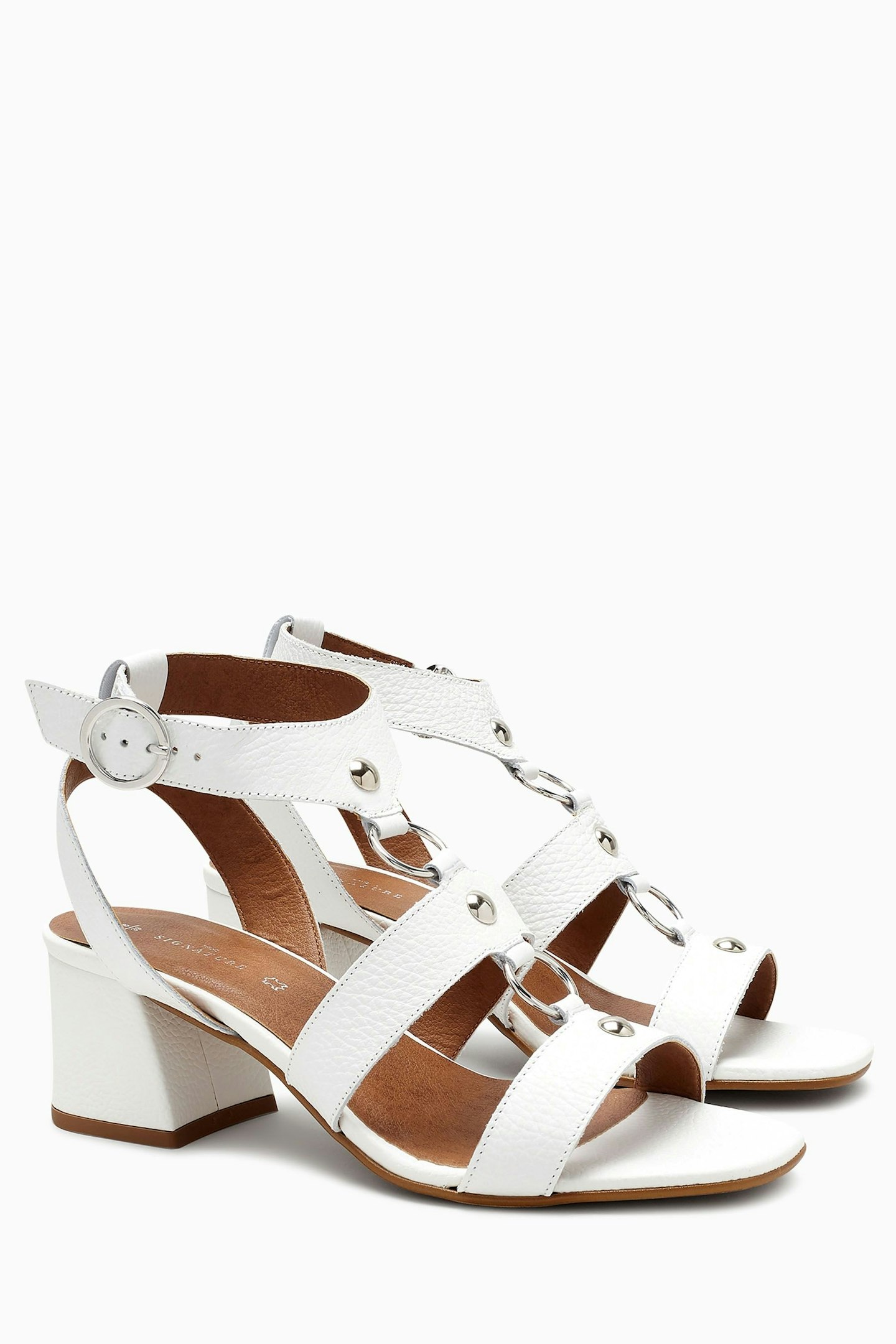 Next White Hardware Sandals