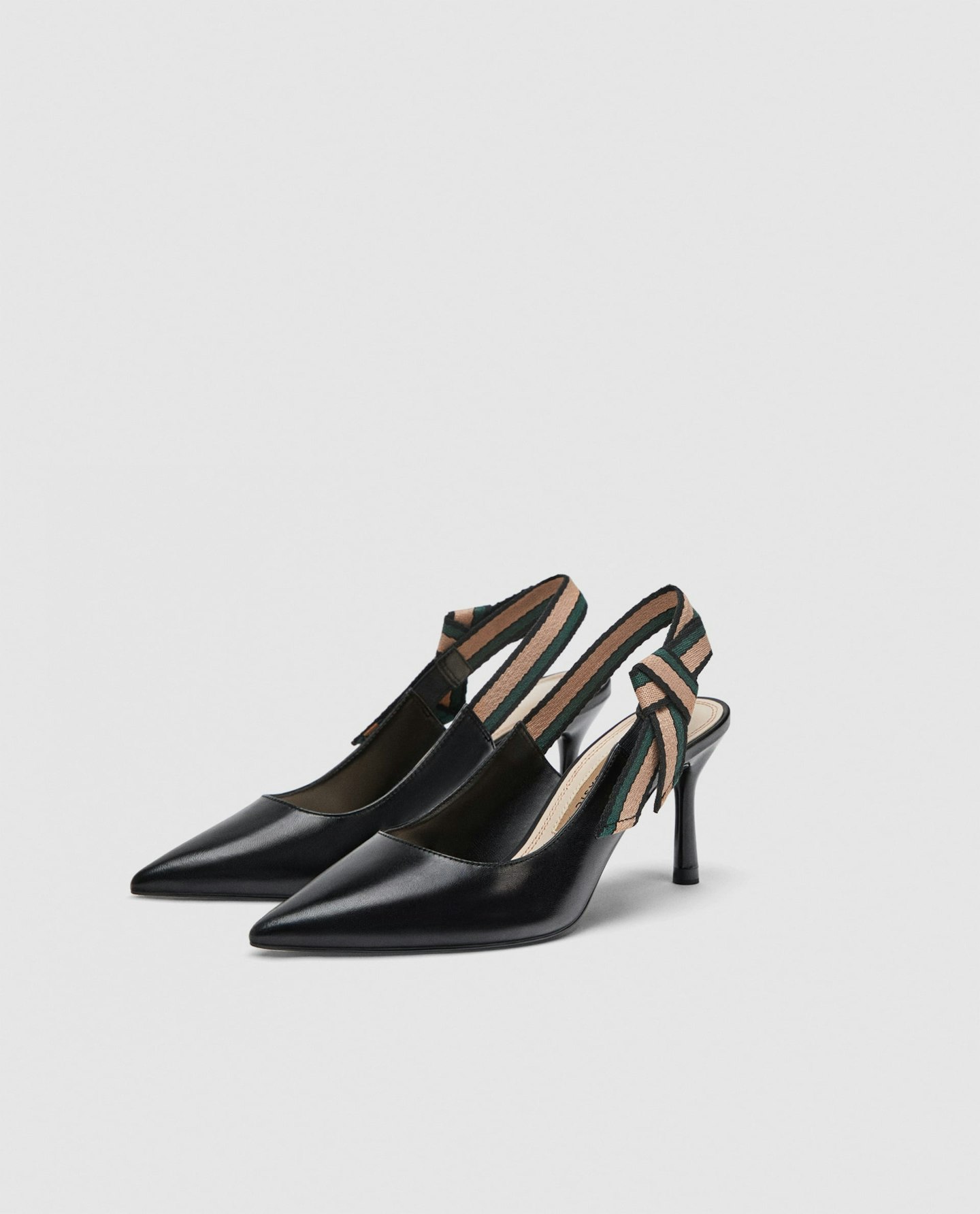 Zara Ribbon Detail Slingbacks