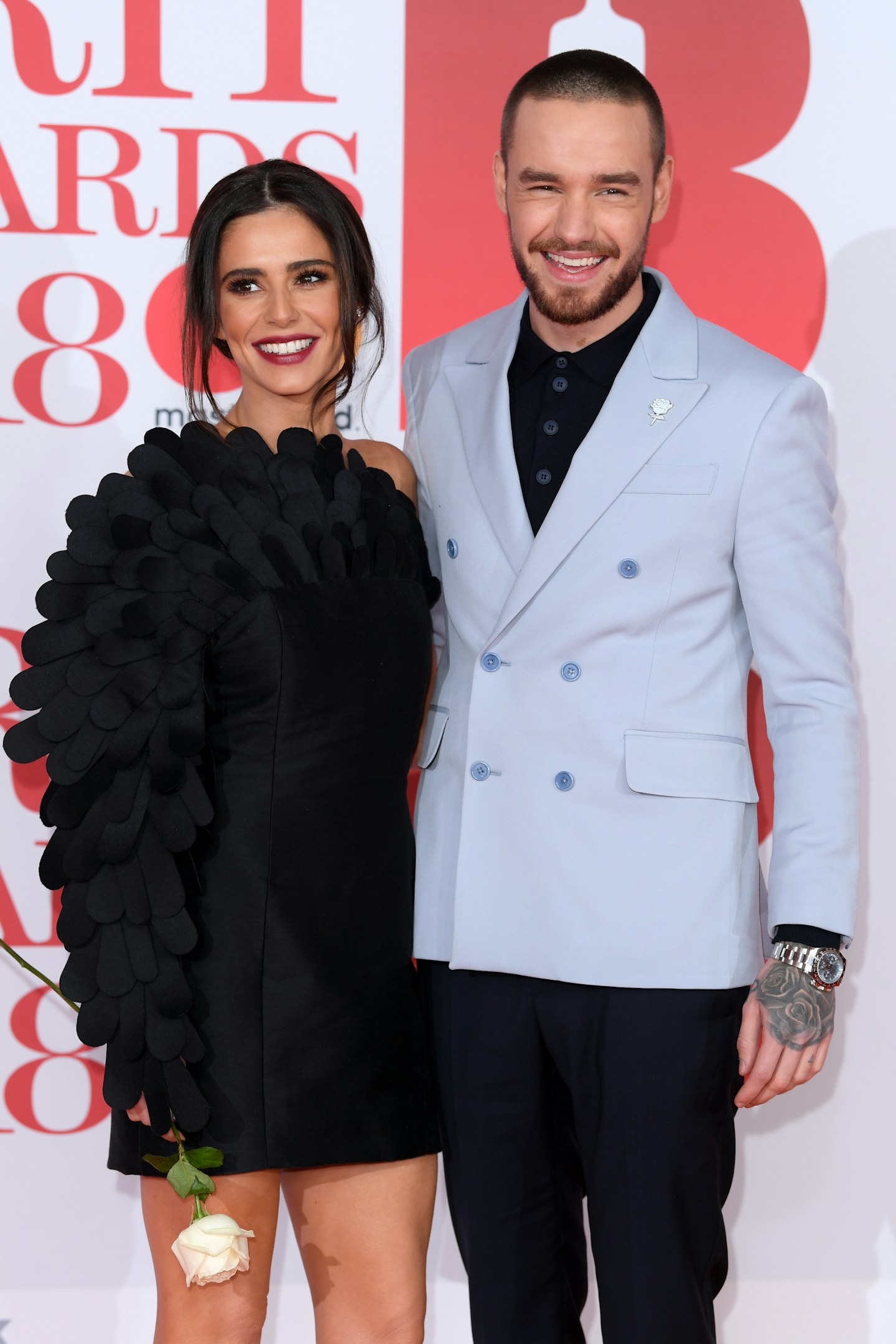 Cheryl Tweedy and Liam Payne at The Brit Awards
