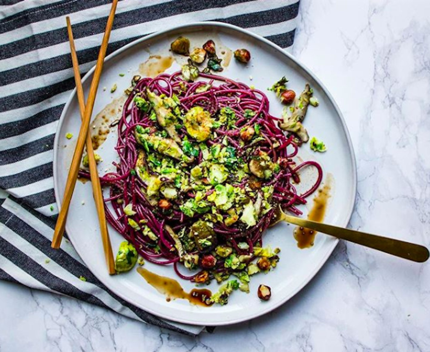 vegan noodles dinner