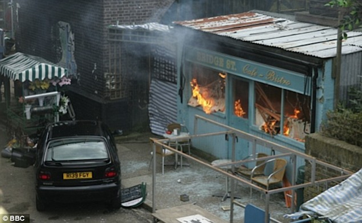 EastEnders cafe gas explosion
