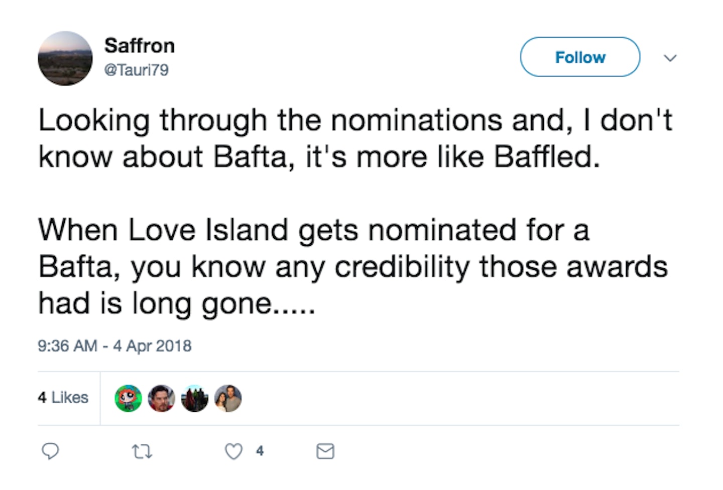 LOVE ISLAND BAFTA