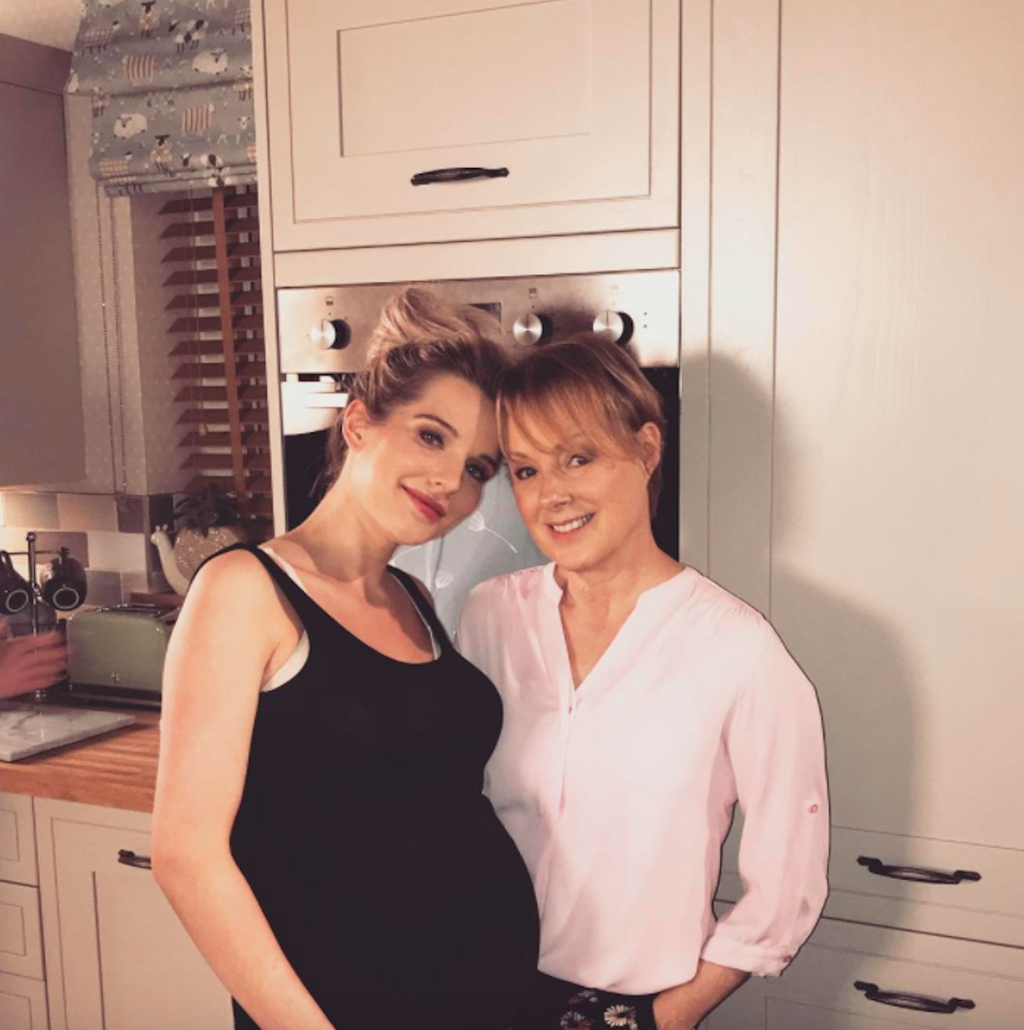 Helen Flanagan and onscreen mum Sally Webster