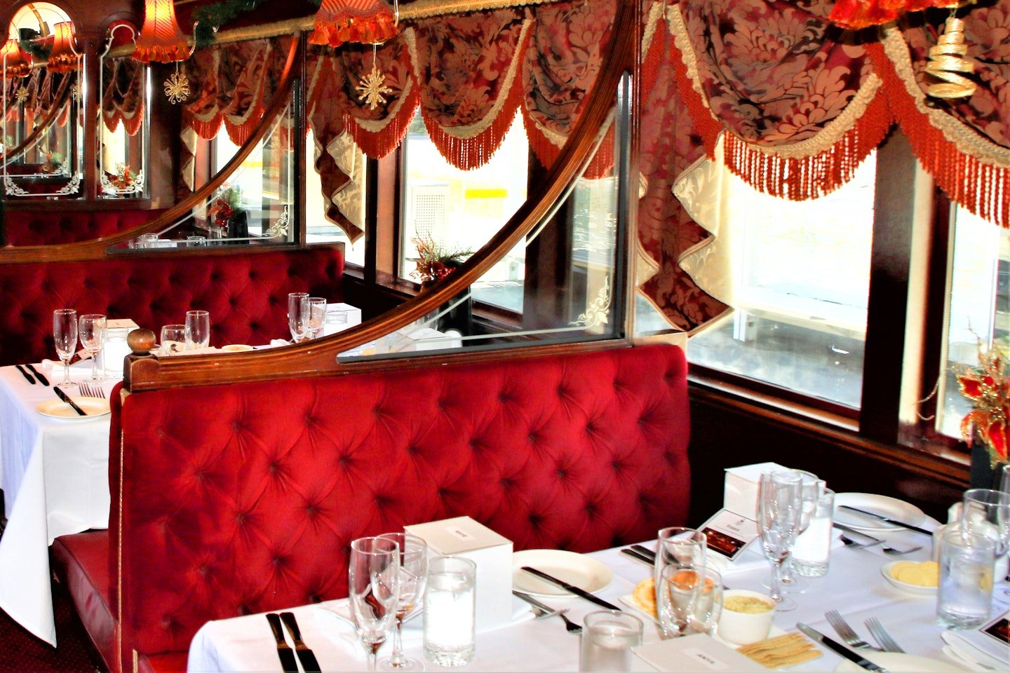 See the city as you dine on its Colonial Tramcar