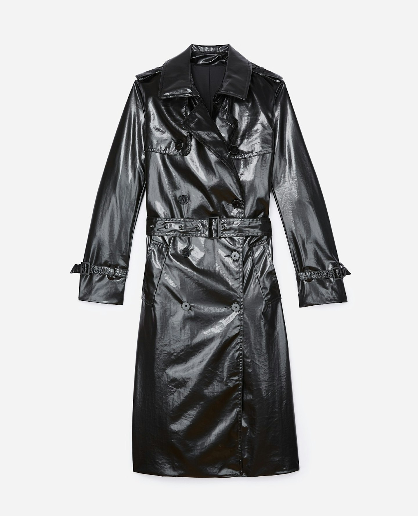 kooples-vinyl-trench-coat