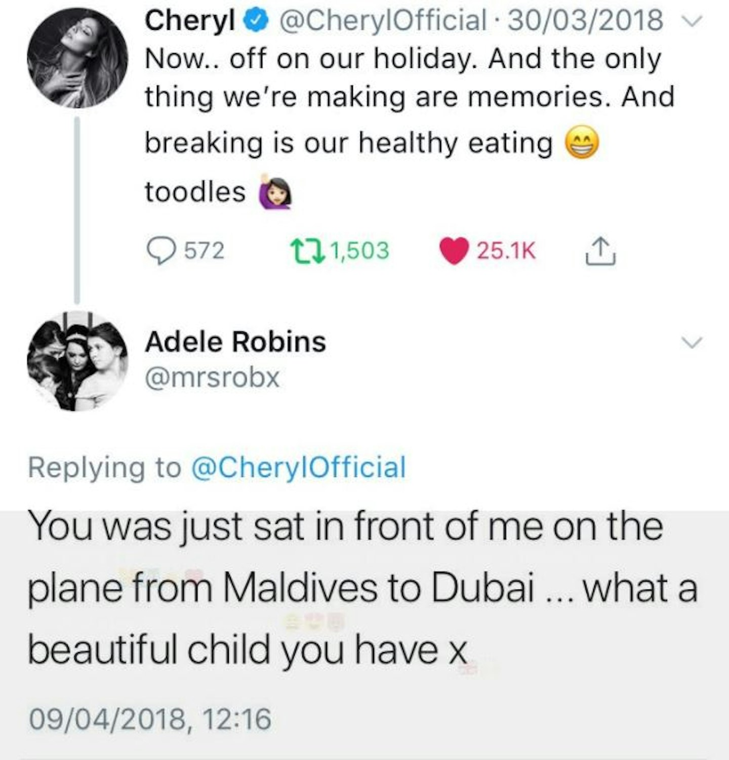 Cheryl tweet