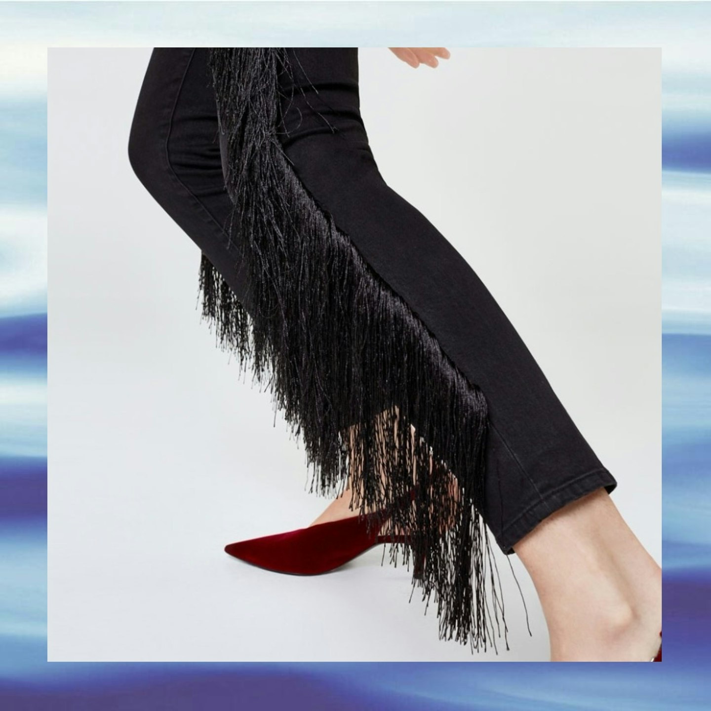 uterque fringe jeans