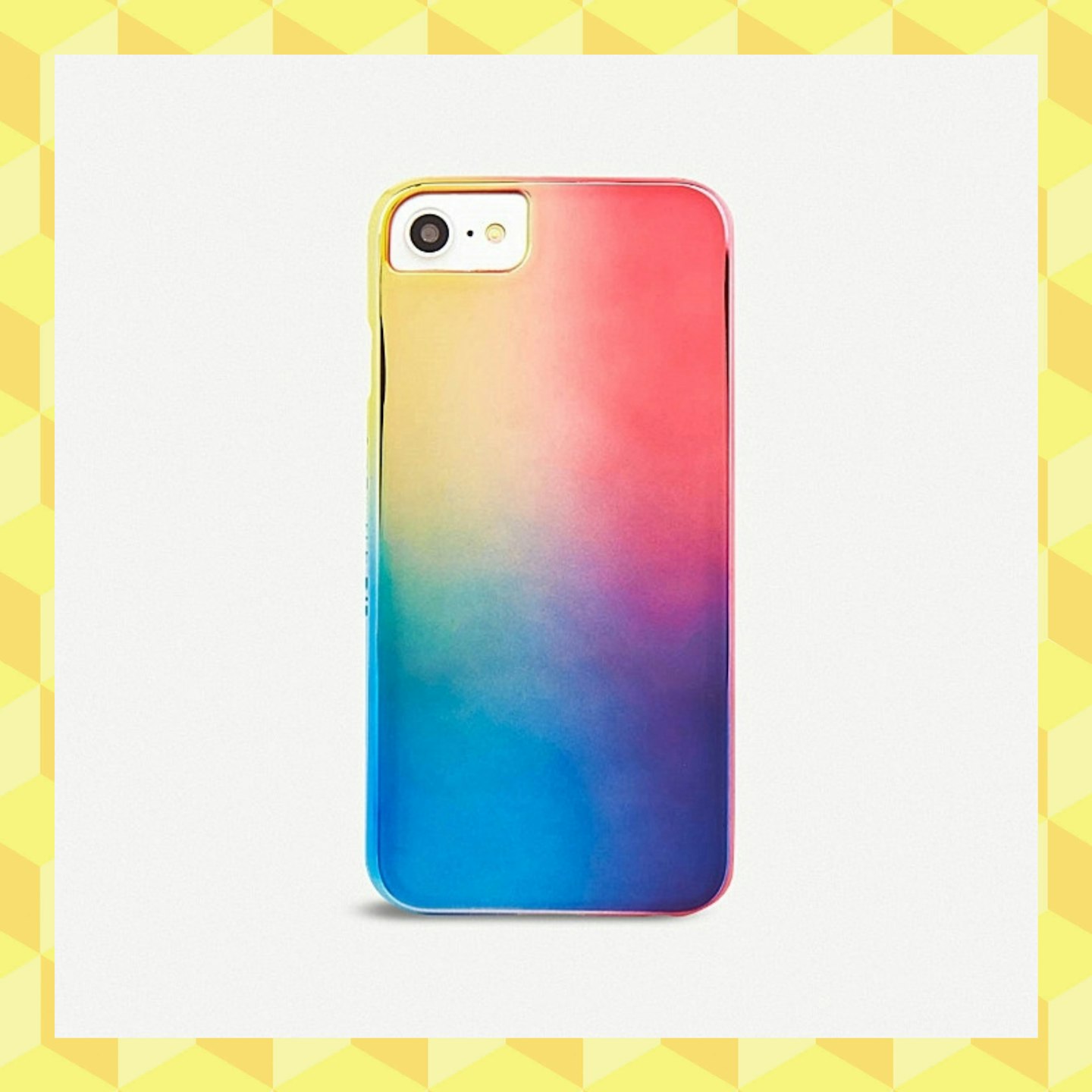 mirrored rainbow phone case
