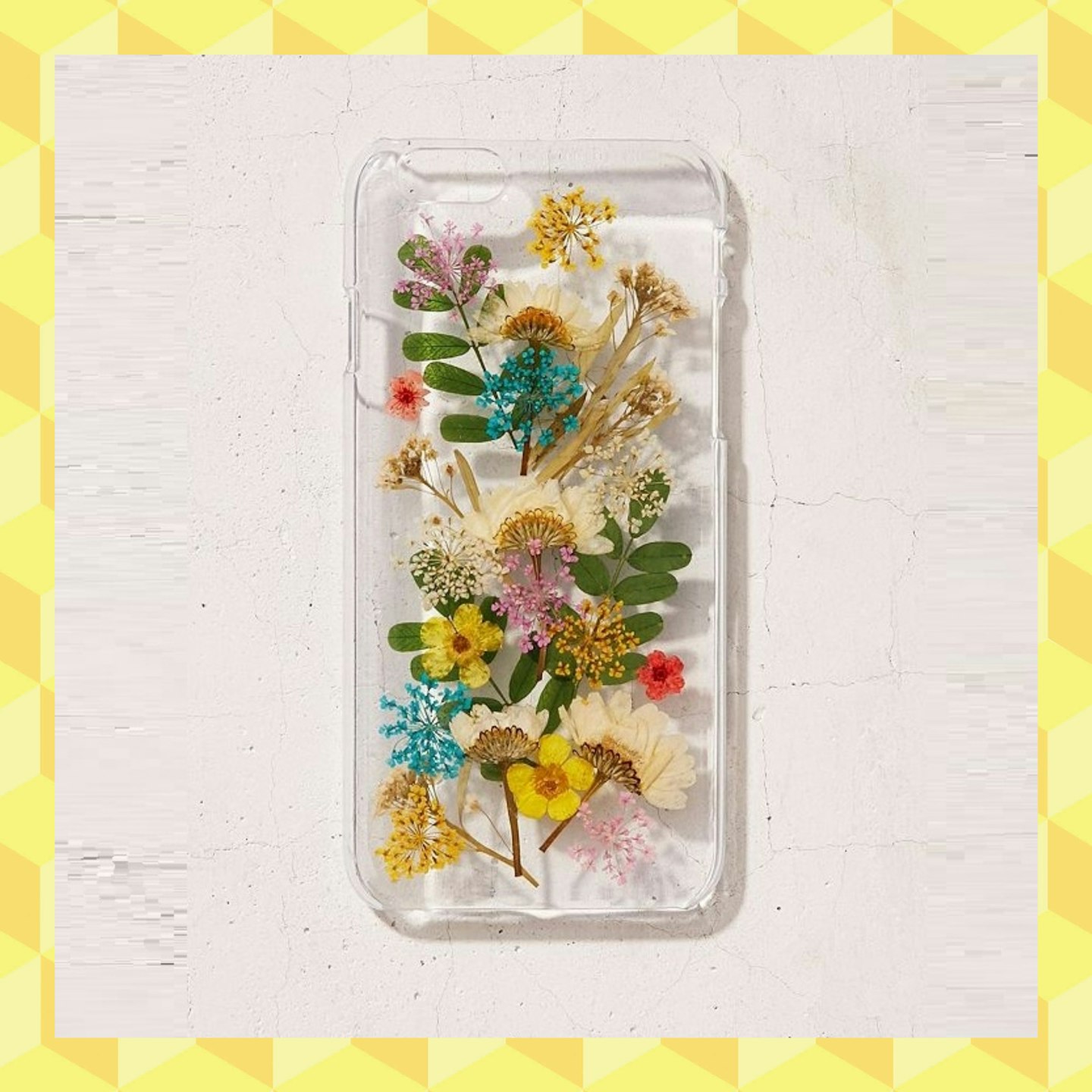 pressed flower floral phone case