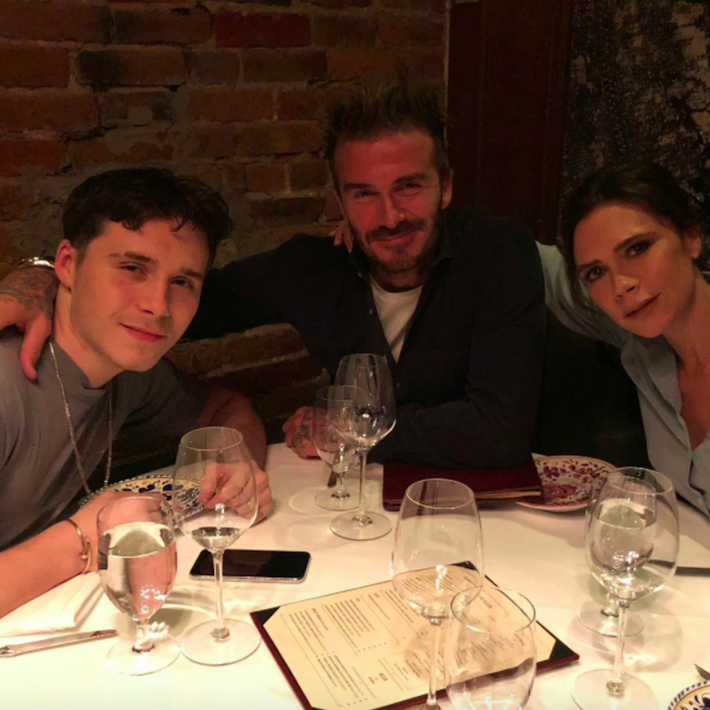 Victoria beckham David beckham Brooklyn beckham