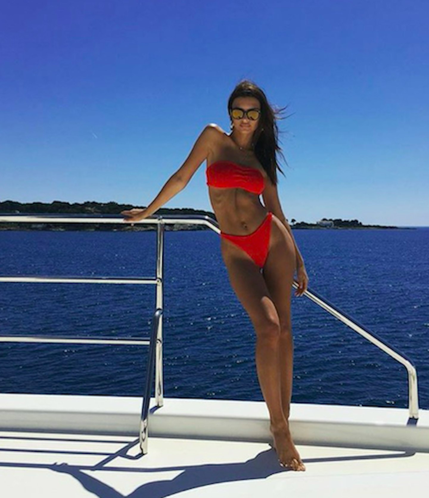 Emily Ratajkowski's red bikini