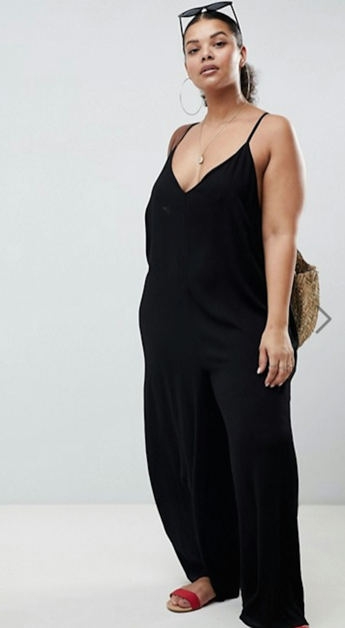 asos black dress curve