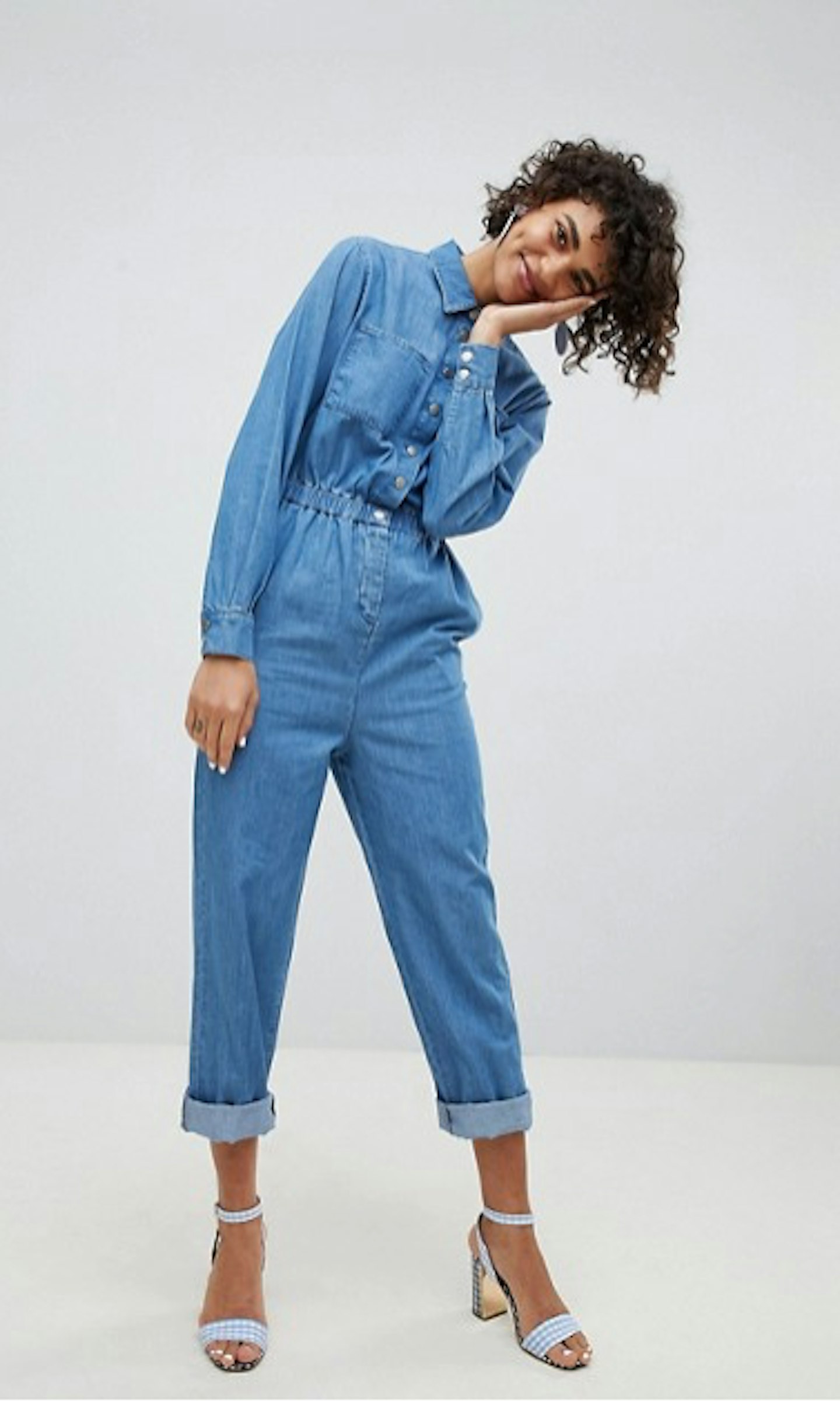 denim jumpsuit asos