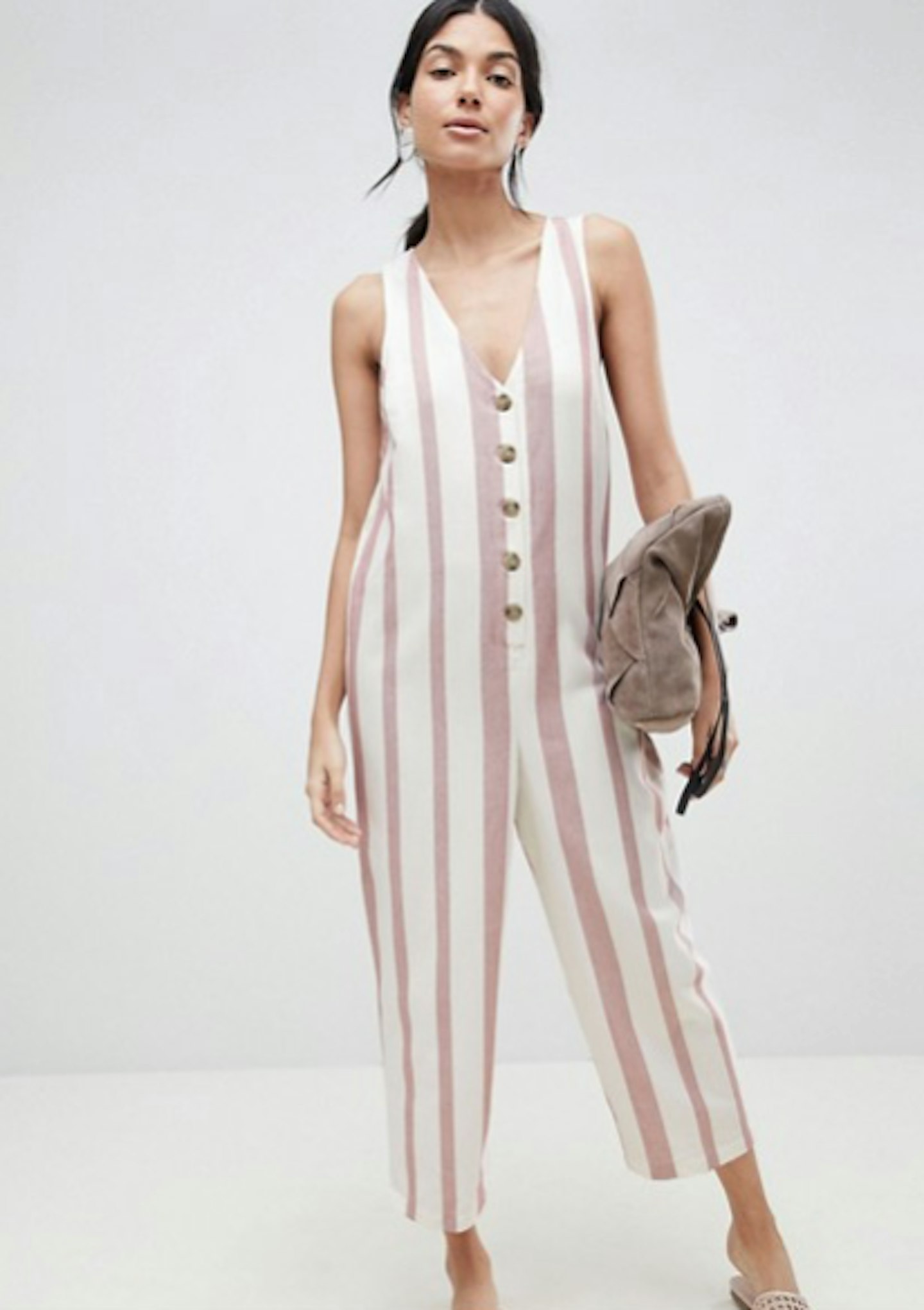 stripe jumpsuit