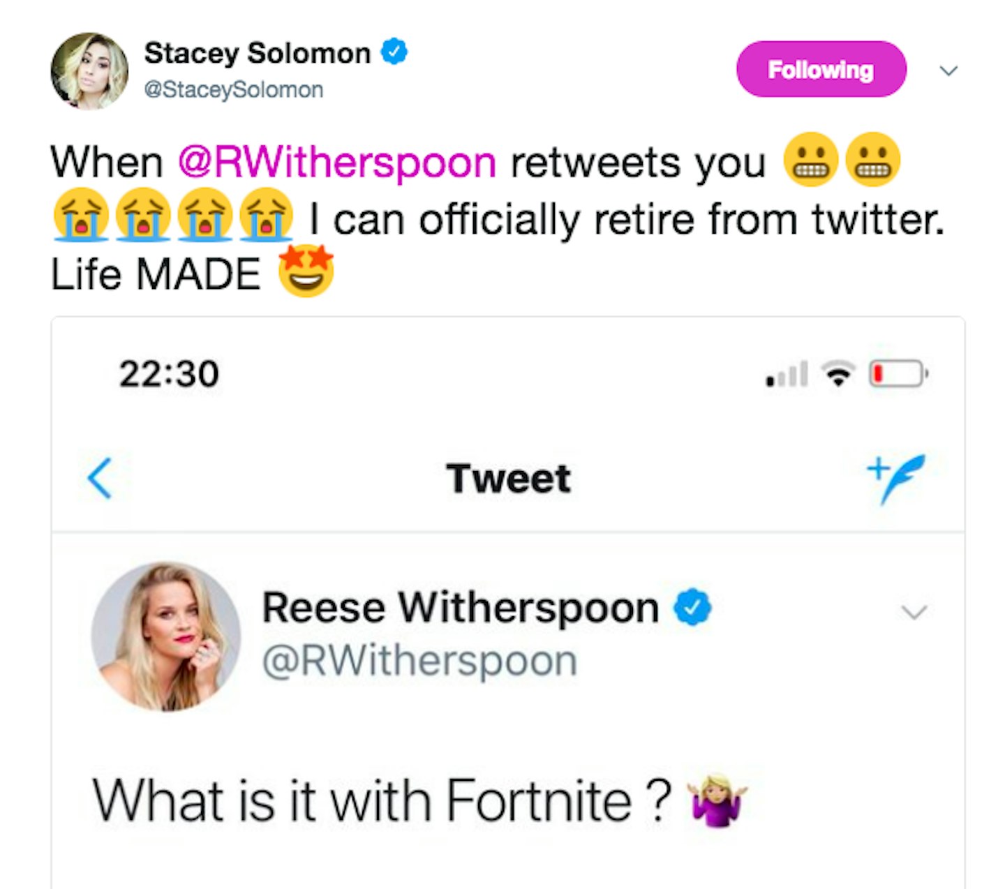 stacey-solomon-reese-witherspoon-twitter