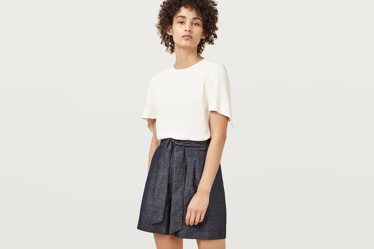 knee length bermuda shorts ss18