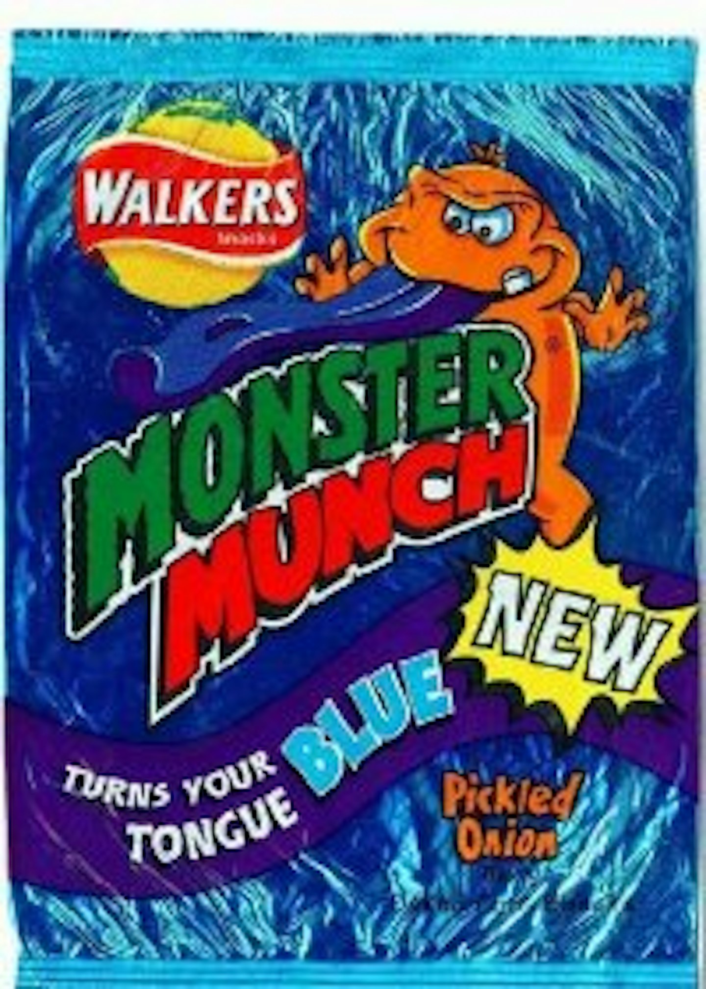 Discontinued crisps Blue Monster Munch
