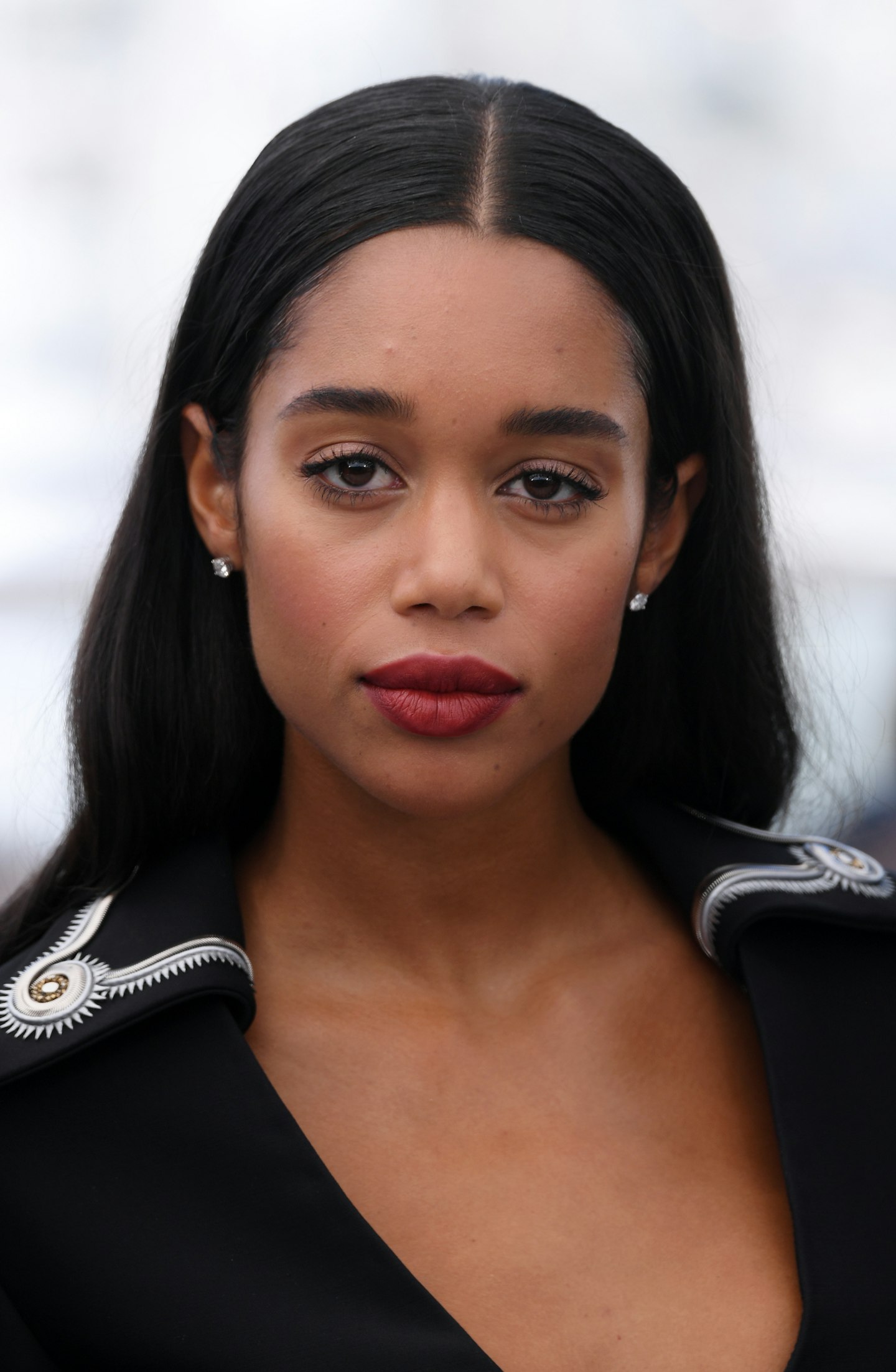 Laura Harrier Cannes centre parting chloe sevigny