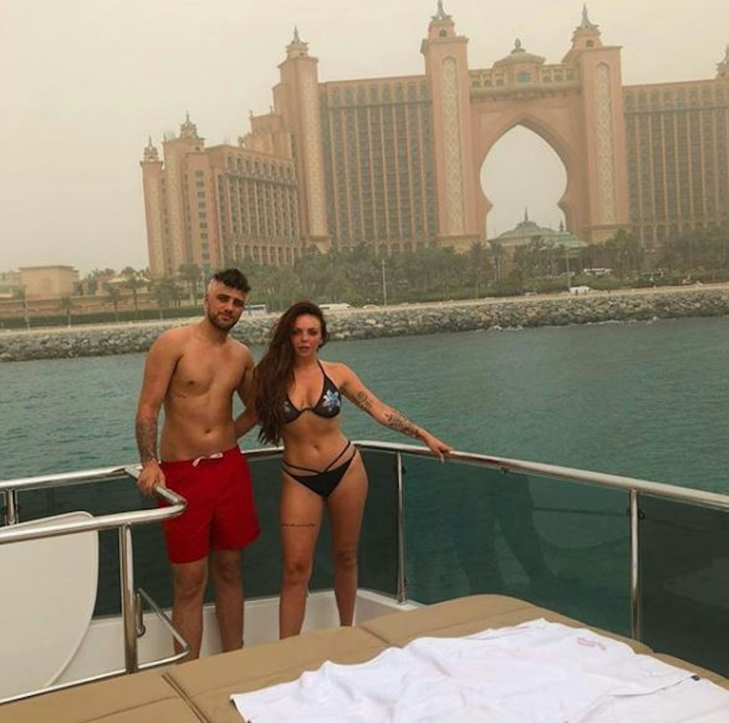 Jesy and Harry on holiday in Dubai