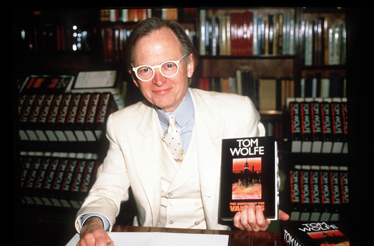 Tom Wolfe Writer White Suit