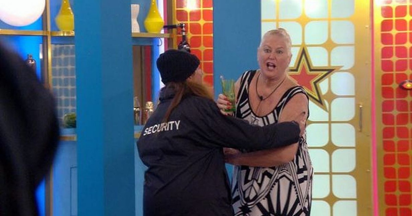 Kim Woodburn and Jamie O'Hara in Celebrity Big Brother