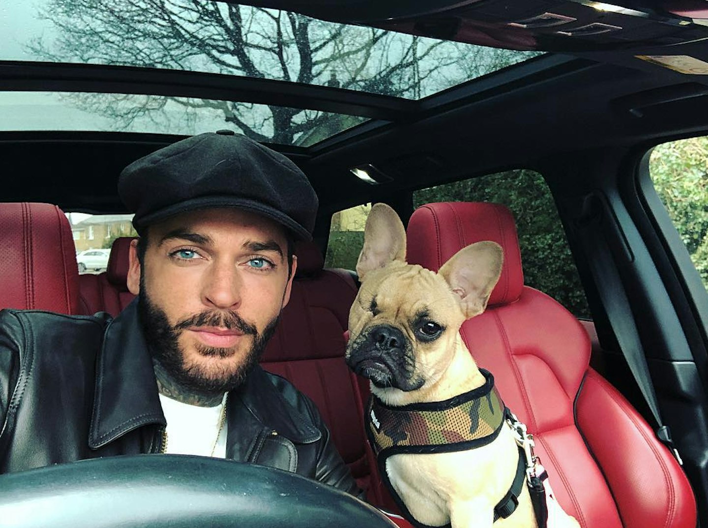 Pete Wicks and his dog