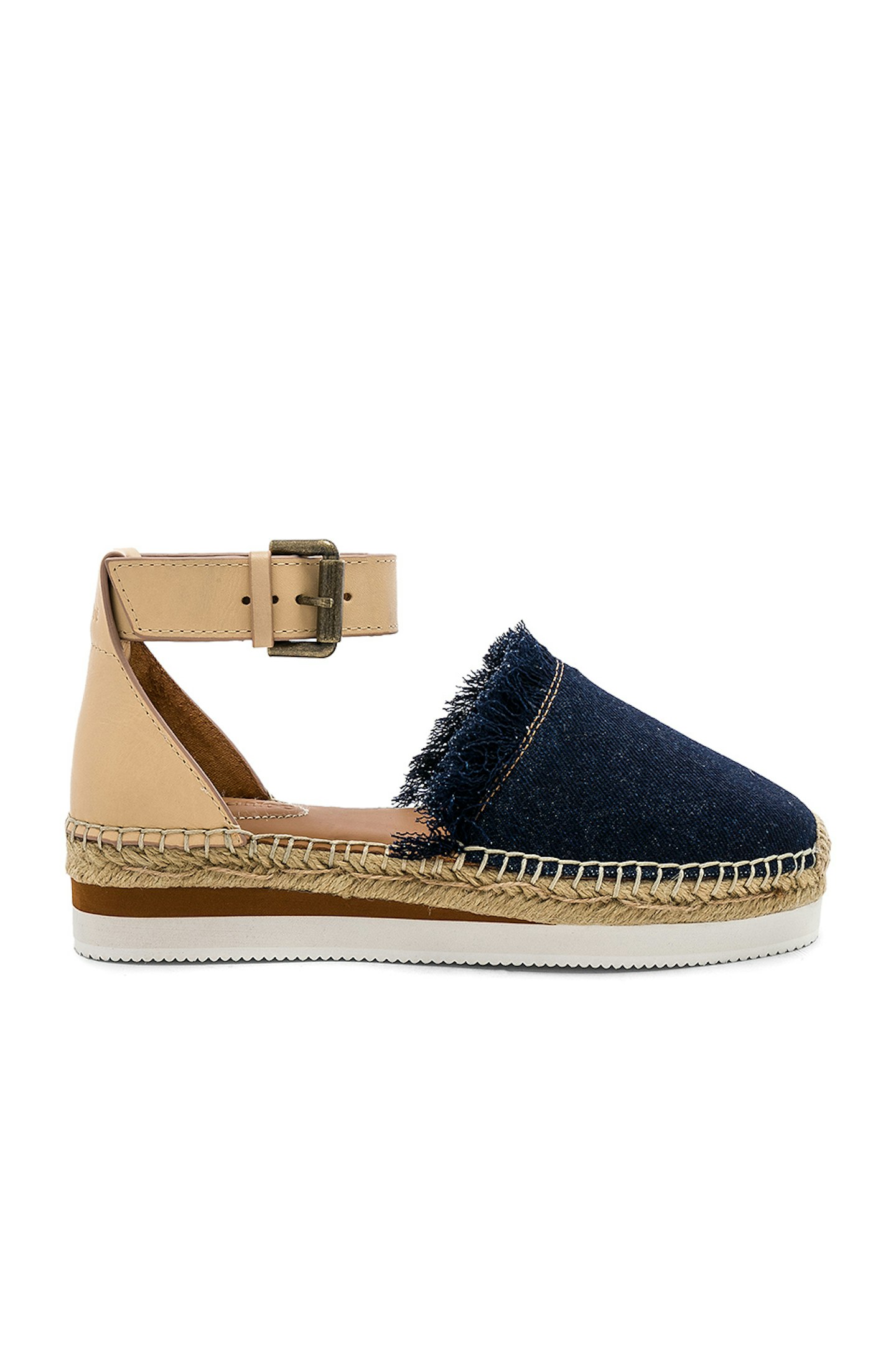 what to wear to work denim espadrilles