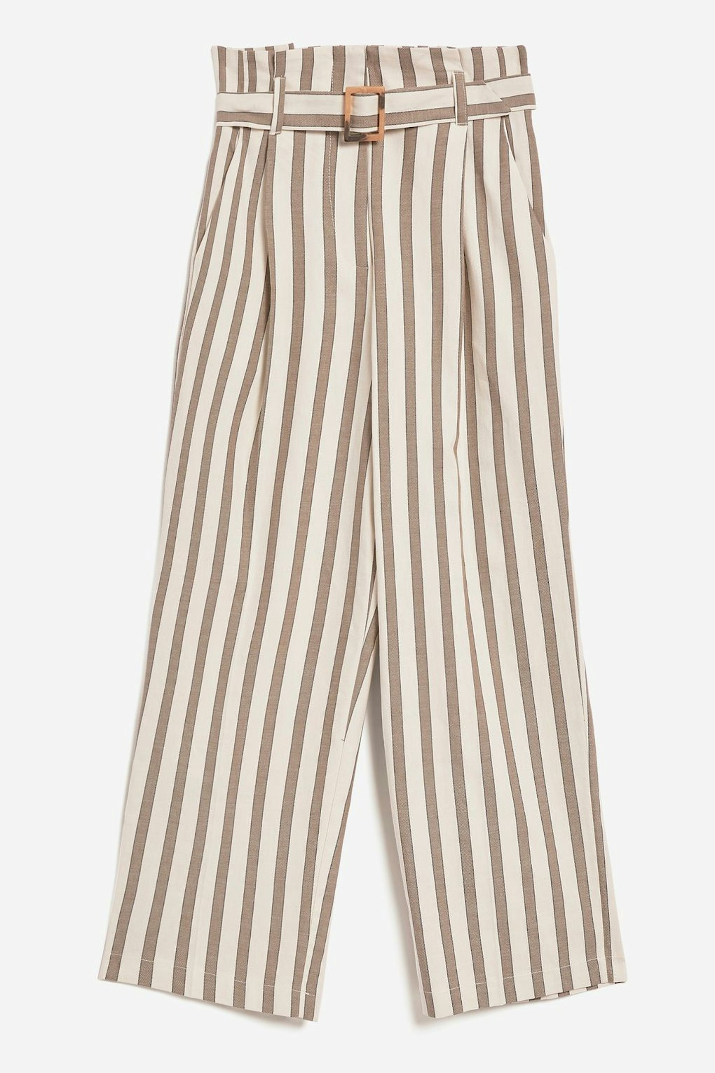 what to wear to work stripe trousers topshop