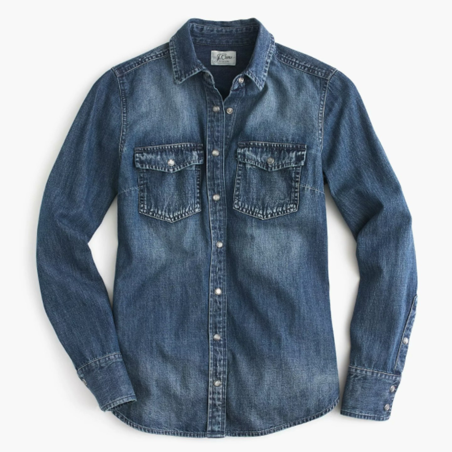 what to wear to work j crew denim shirt