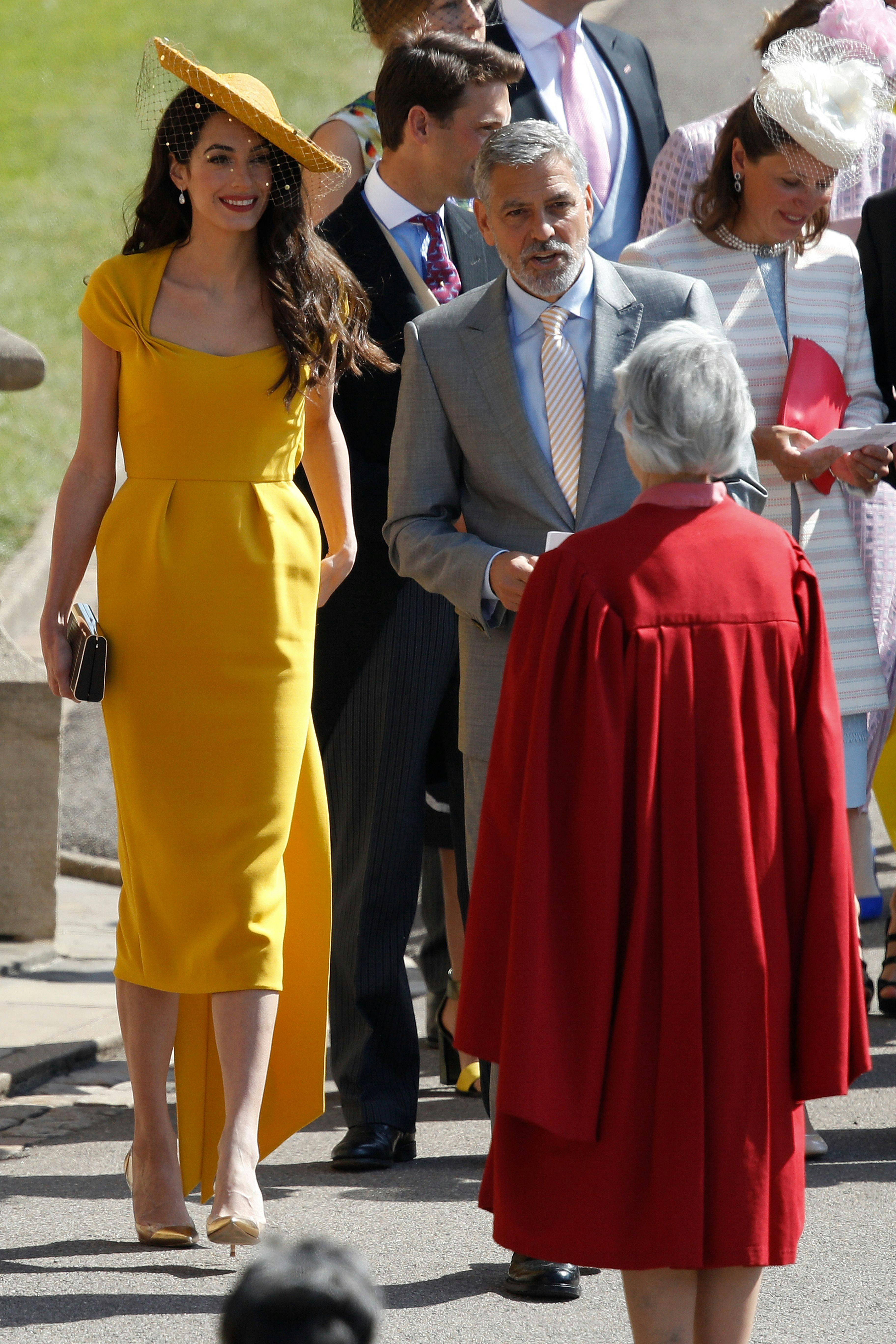 Amal clooney hotsell royal wedding dress